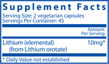Load image into Gallery viewer, Lithium - Orotate (90 caps)