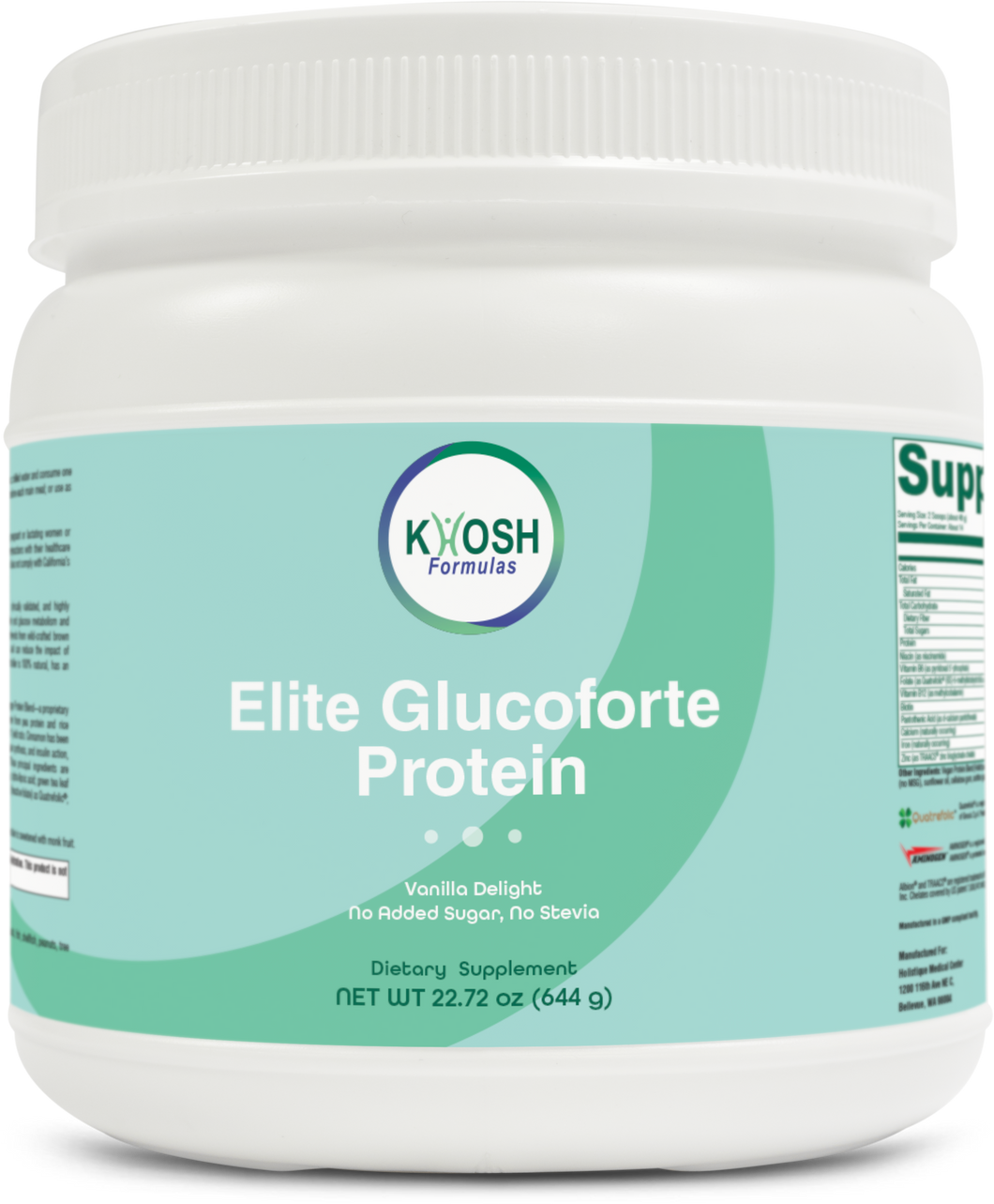 Elite Glucoforte Protein (22.72 oz), KHOSH